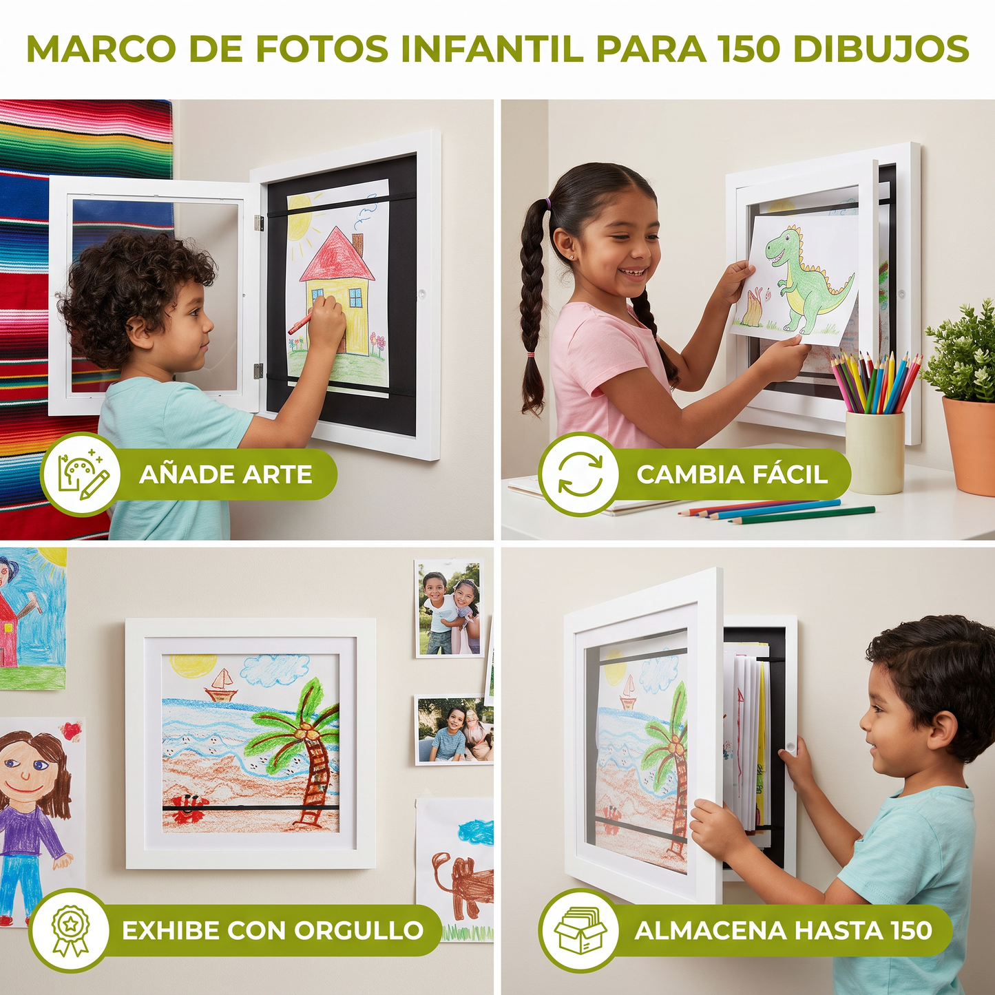 Marco De Fotos Infantil Para 150 Dibujos