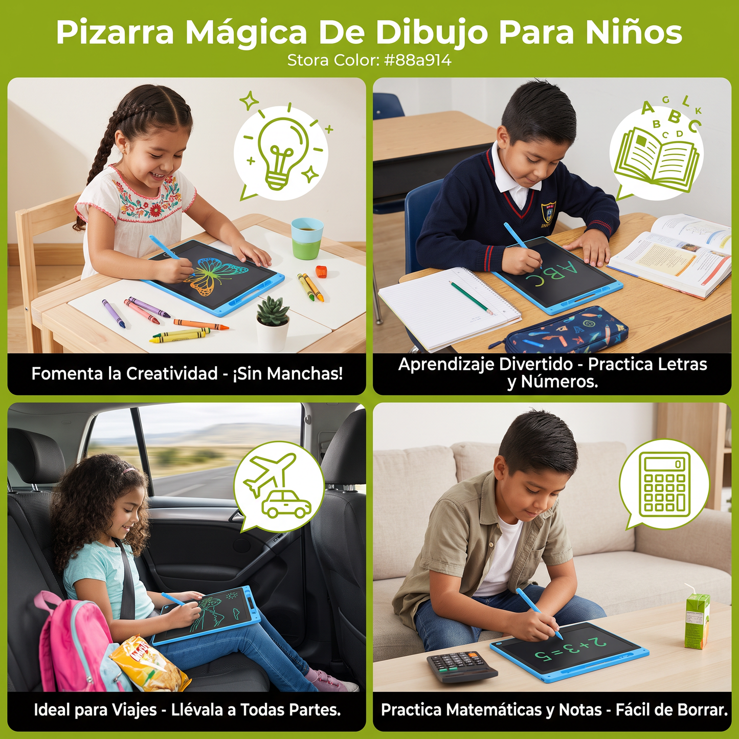 Pizarra Mágica De Dibujo Para Niños