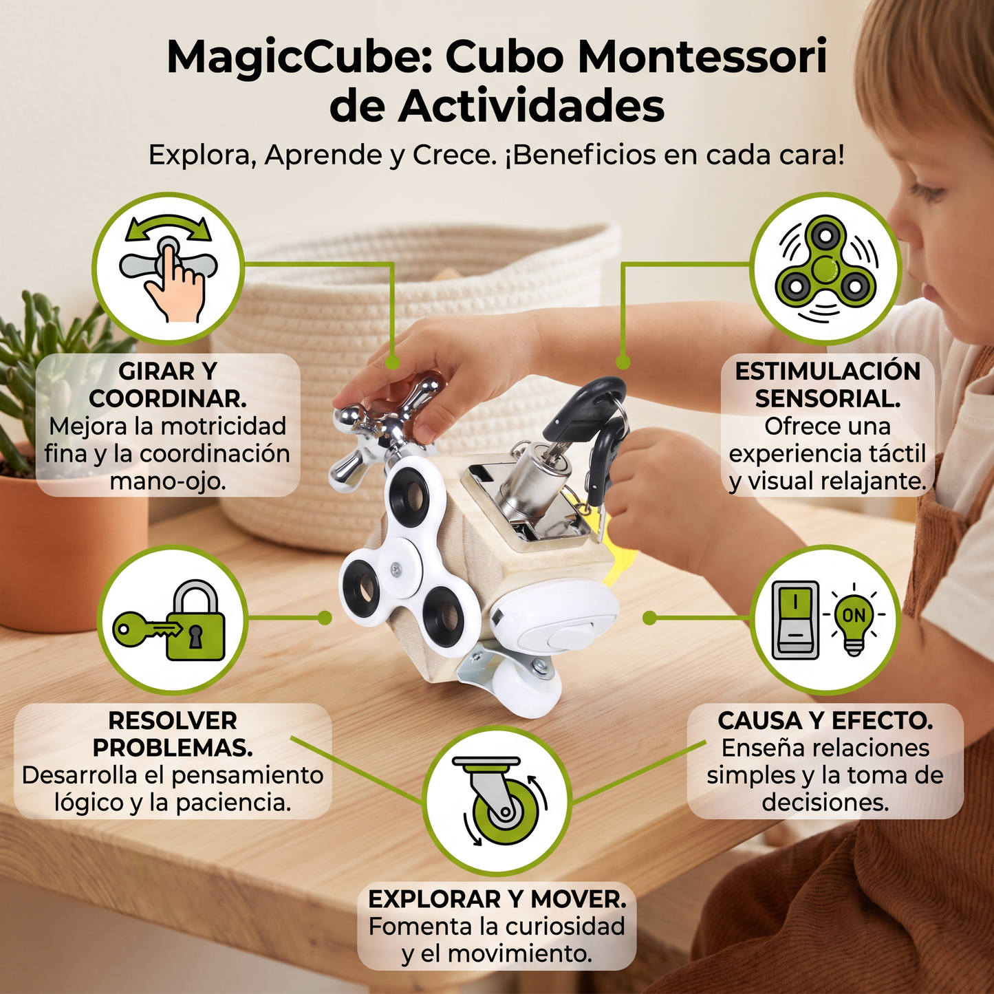 MagicCube - Cubo Montessori De Actividades