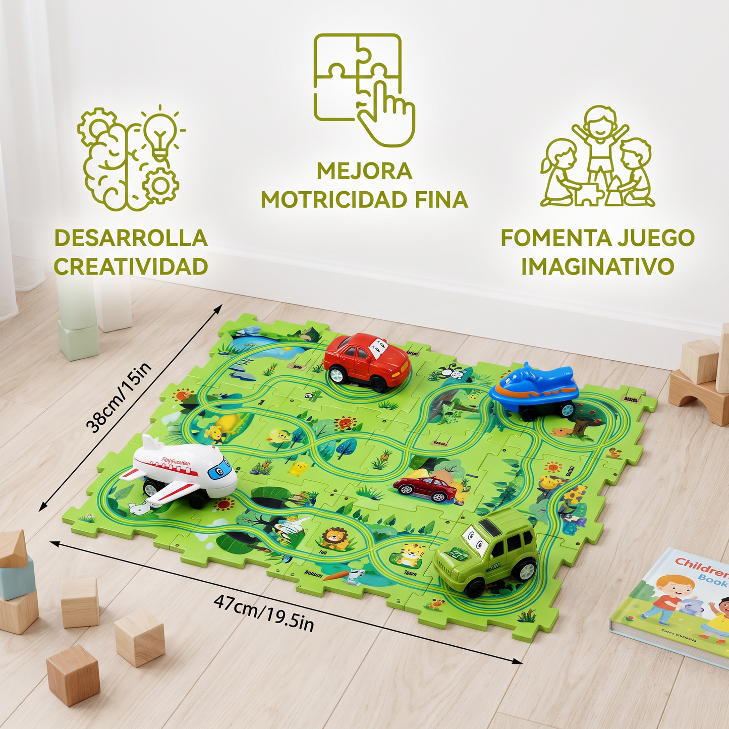 PuzzleTrack - Pista De Autos Personalizable