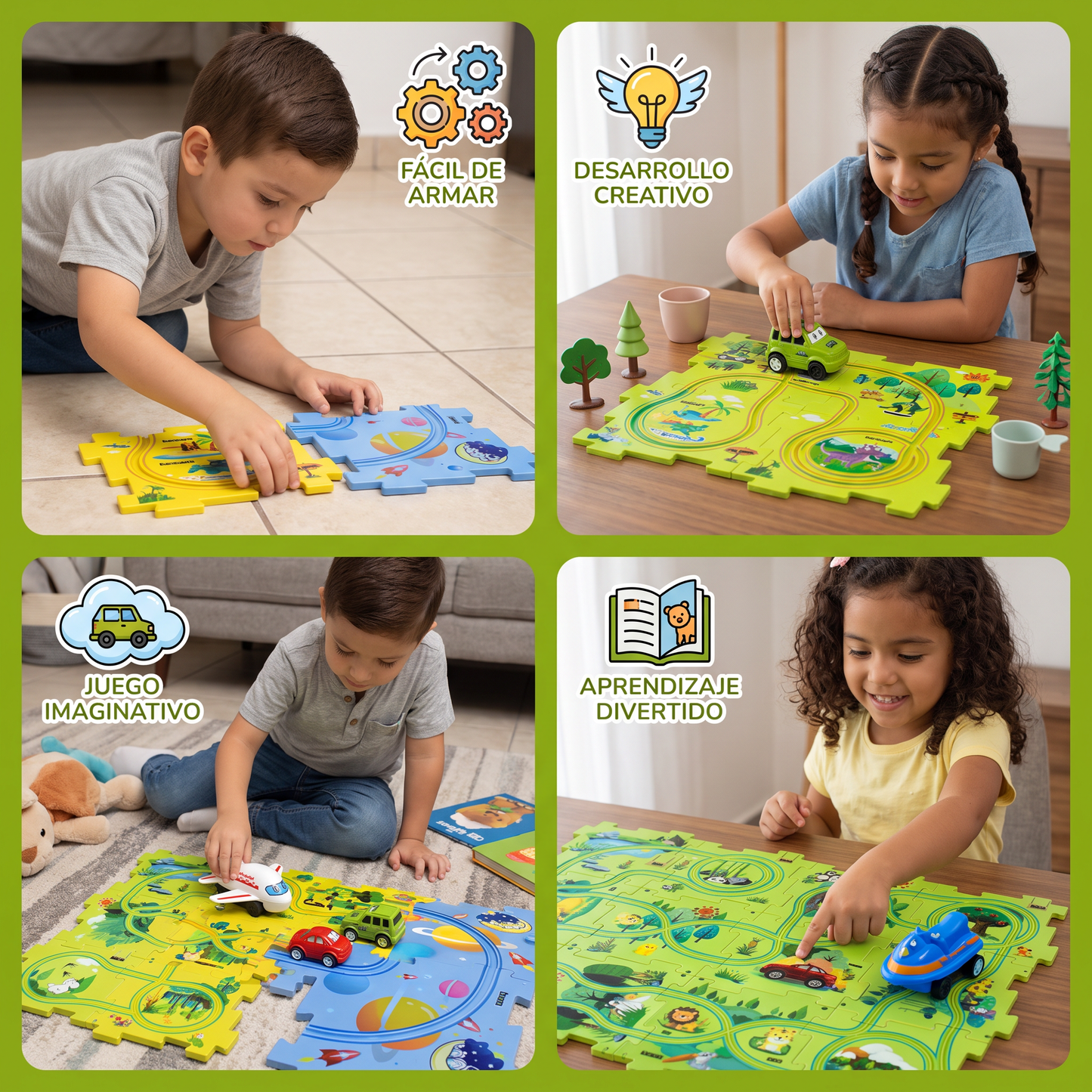PuzzleTrack - Pista De Autos Personalizable