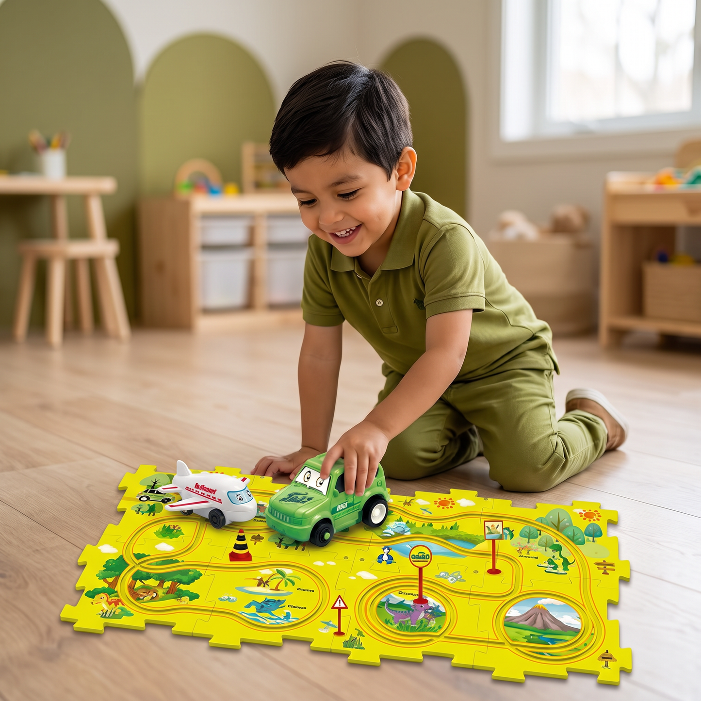 PuzzleTrack - Pista De Autos Personalizable