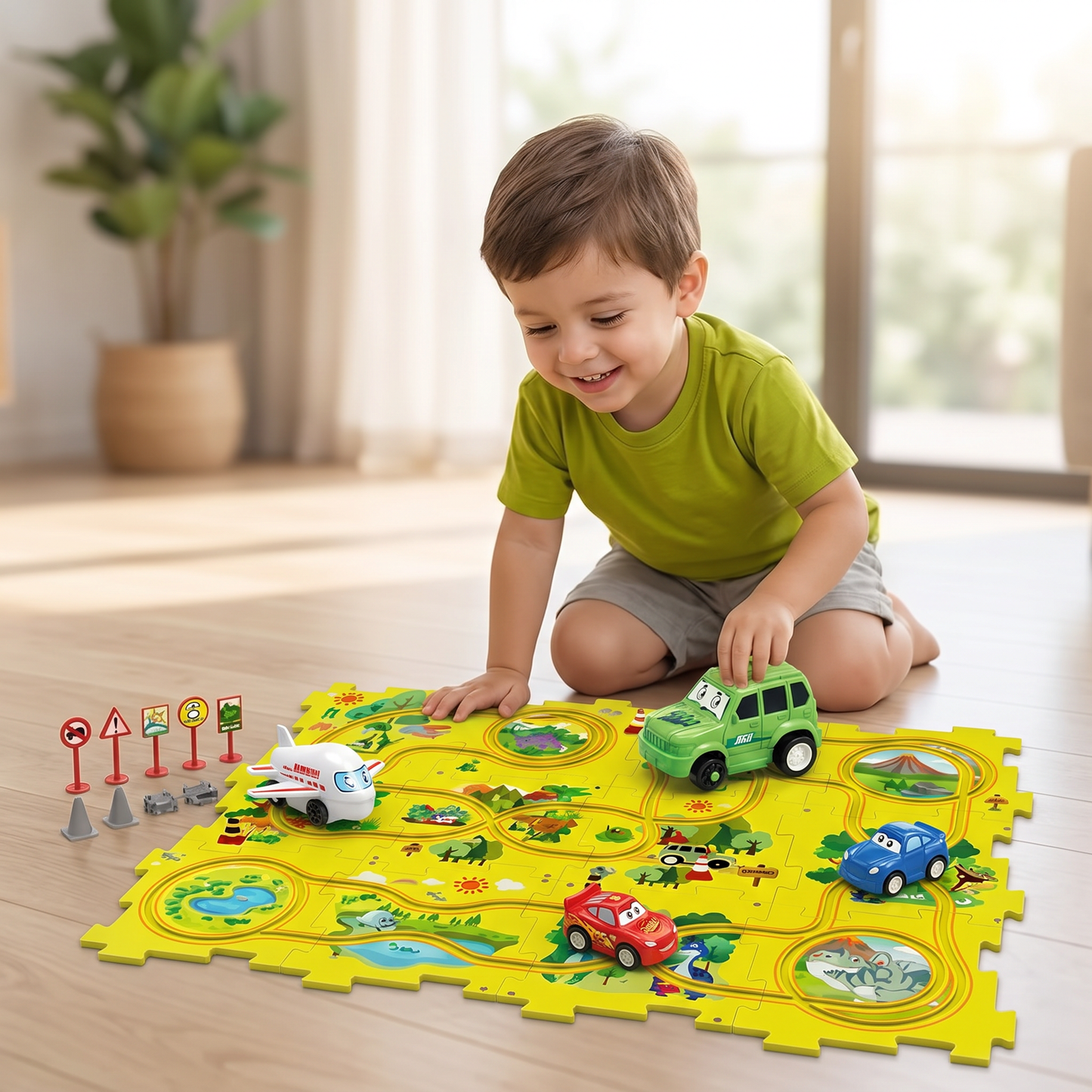 PuzzleTrack - Pista De Autos Personalizable