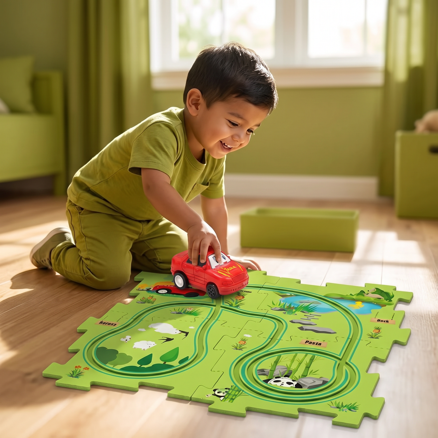 PuzzleTrack - Pista De Autos Personalizable