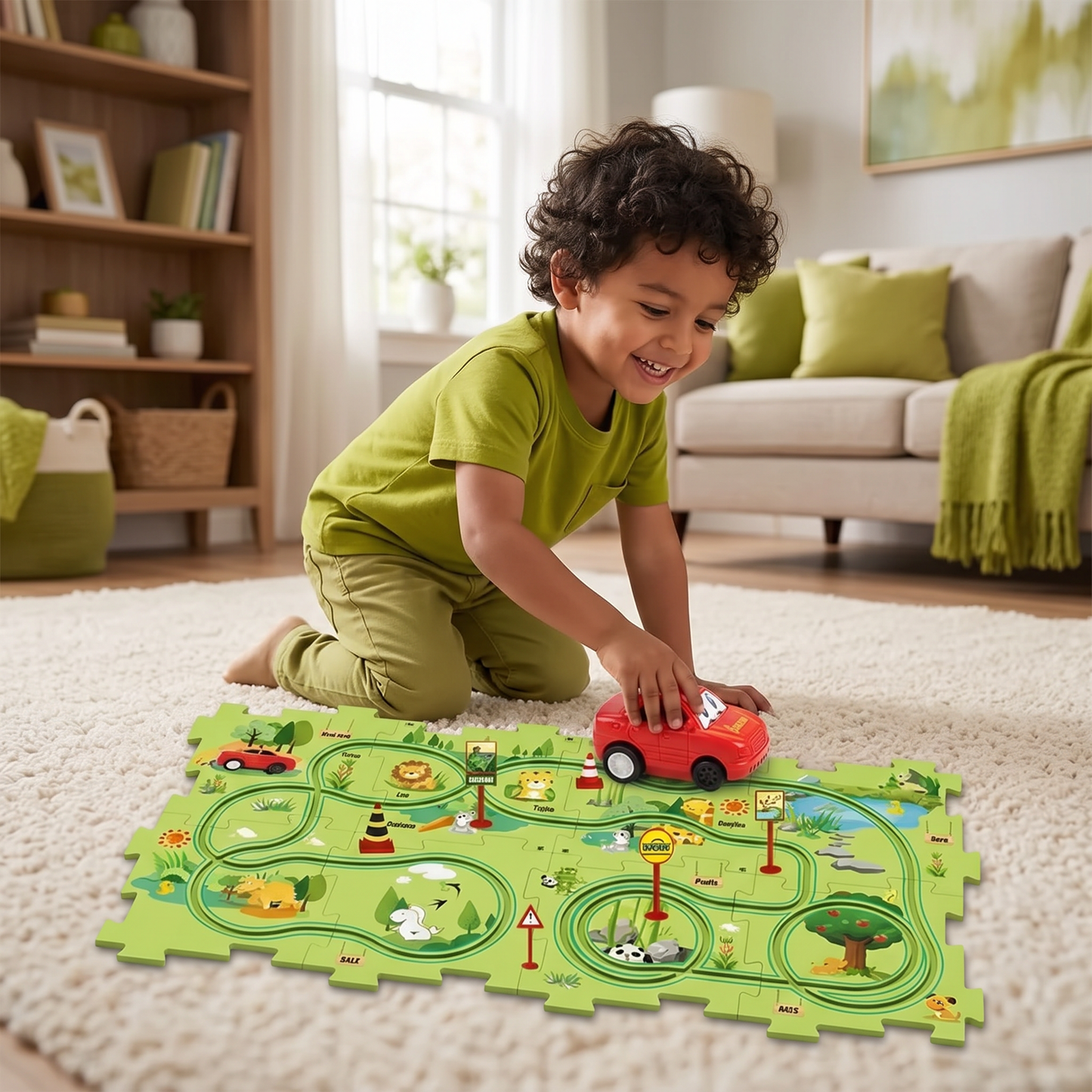 PuzzleTrack - Pista De Autos Personalizable
