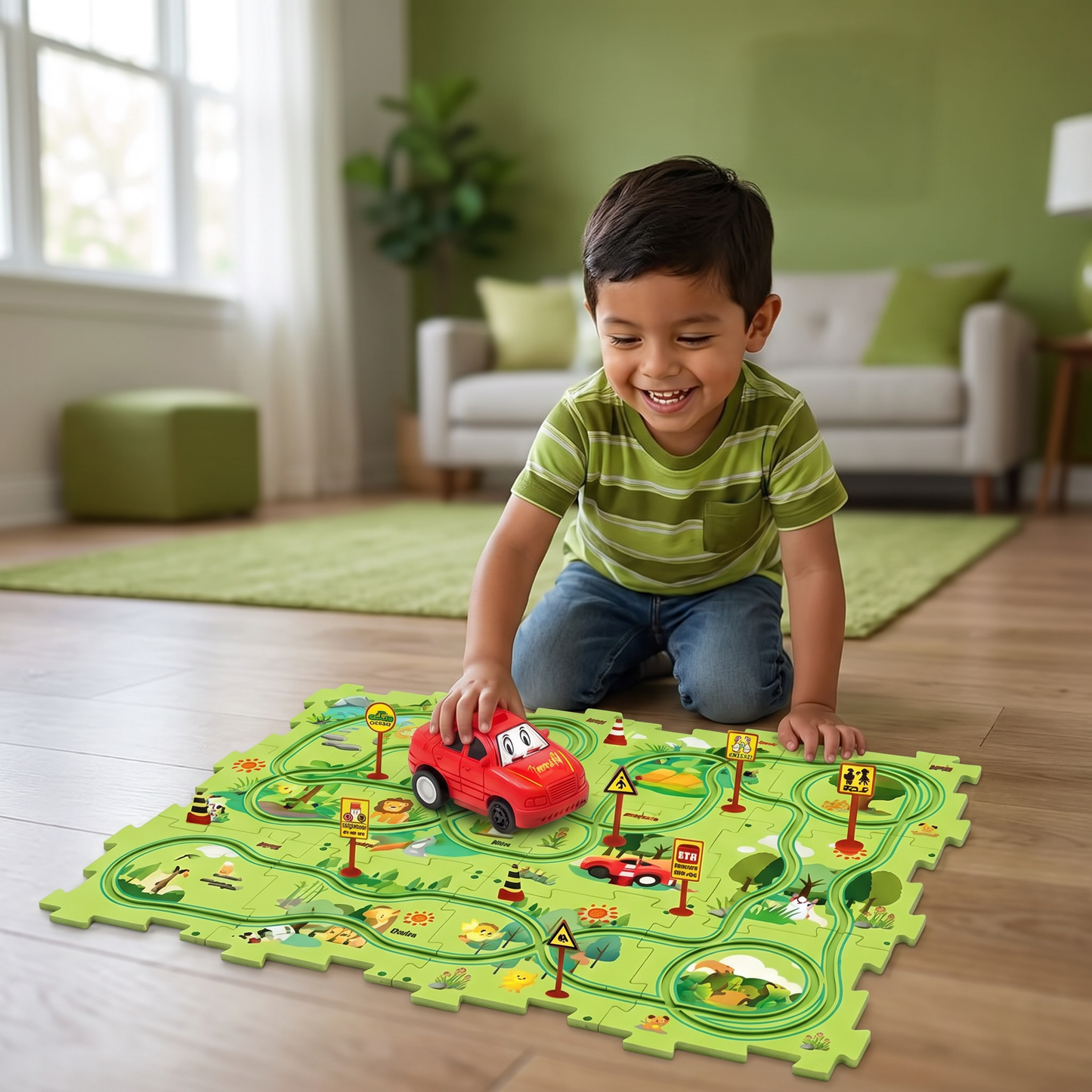 PuzzleTrack - Pista De Autos Personalizable