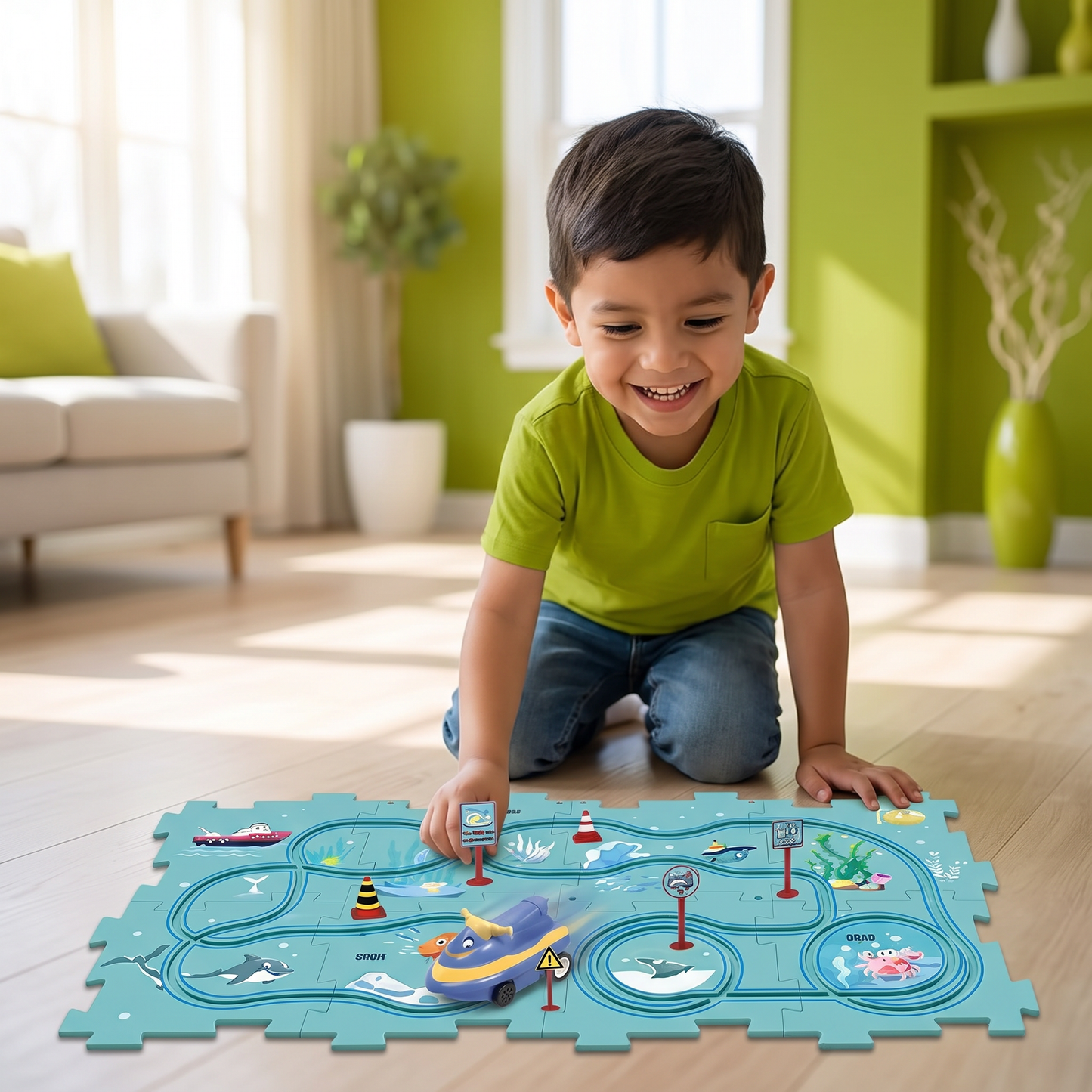 PuzzleTrack - Pista De Autos Personalizable