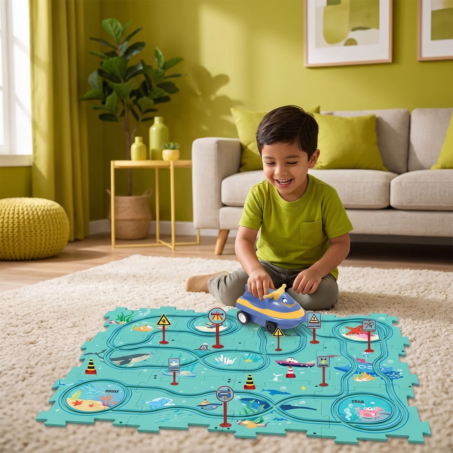 PuzzleTrack - Pista De Autos Personalizable