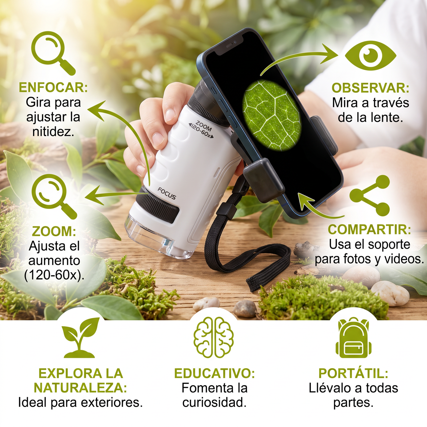 Mini Microscopio Para Niños