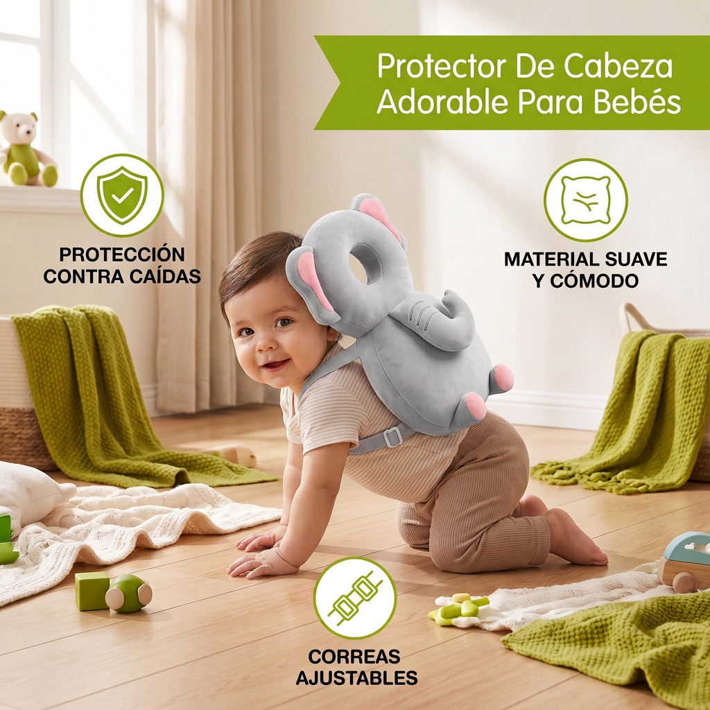 Protector De Cabeza Adorable Para Bebés