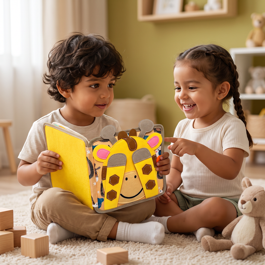 Libro Sensorial Montessori De Historias De Jirafa