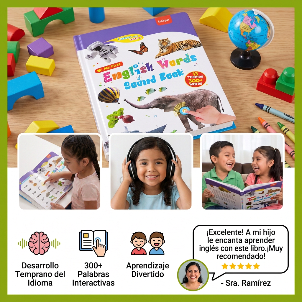 Libro De Aprendizaje De Inglés Interactivo Para Niños