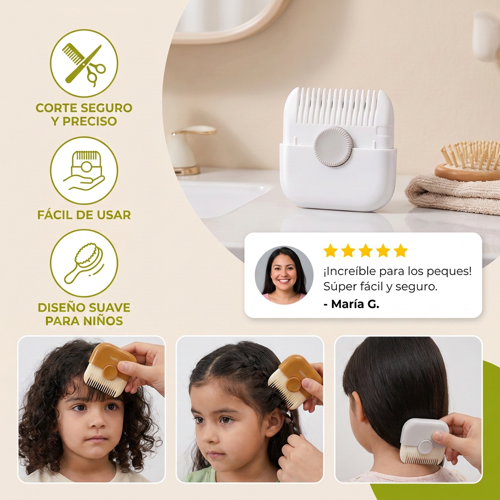 Peine Cortador De Cabello Suave Y Apto Para Niños