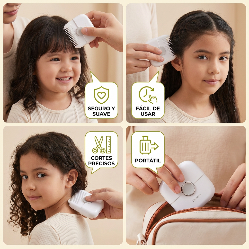 Peine Cortador De Cabello Suave Y Apto Para Niños