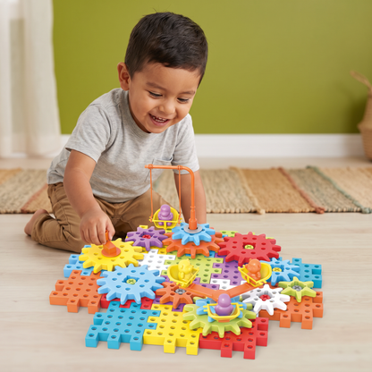Bloques De Rompecabezas Y Engranajes 3D Montessori