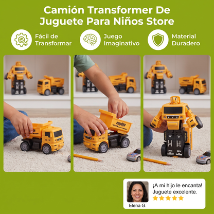 Camión Transformer De Juguete Para Niños