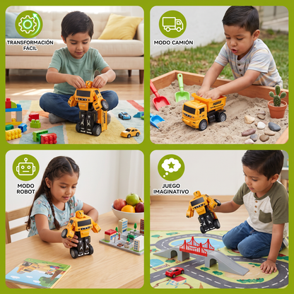 Camión Transformer De Juguete Para Niños