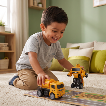 Camión Transformer De Juguete Para Niños