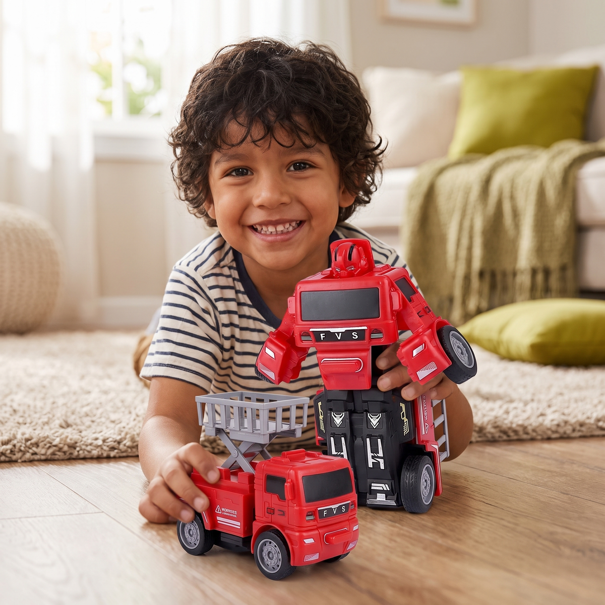 Camión Transformer De Juguete Para Niños