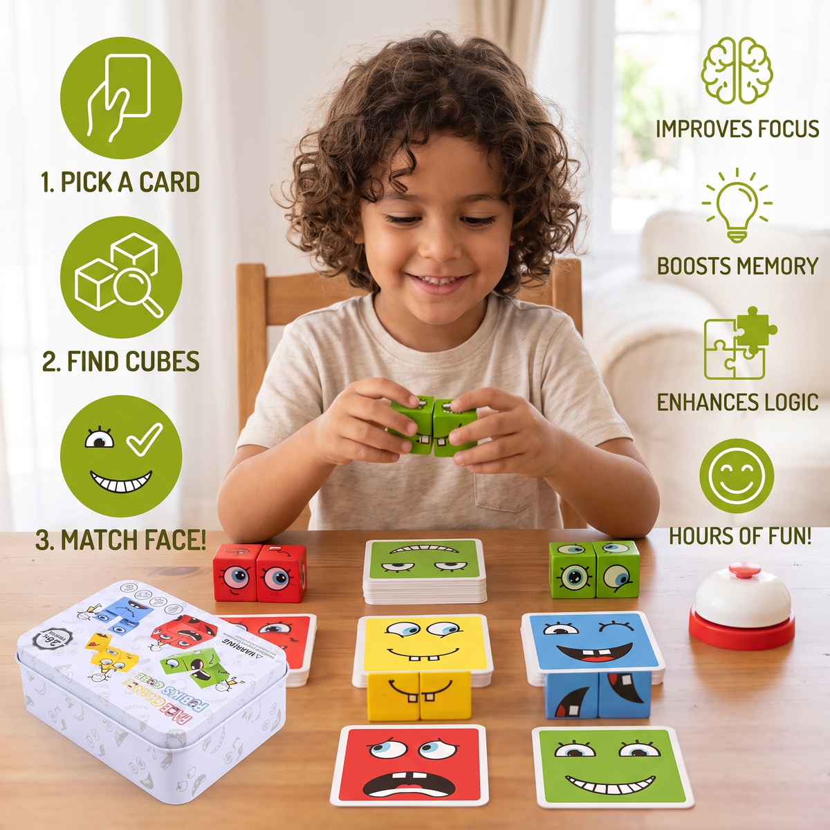 Cubo Puzzle De Caras