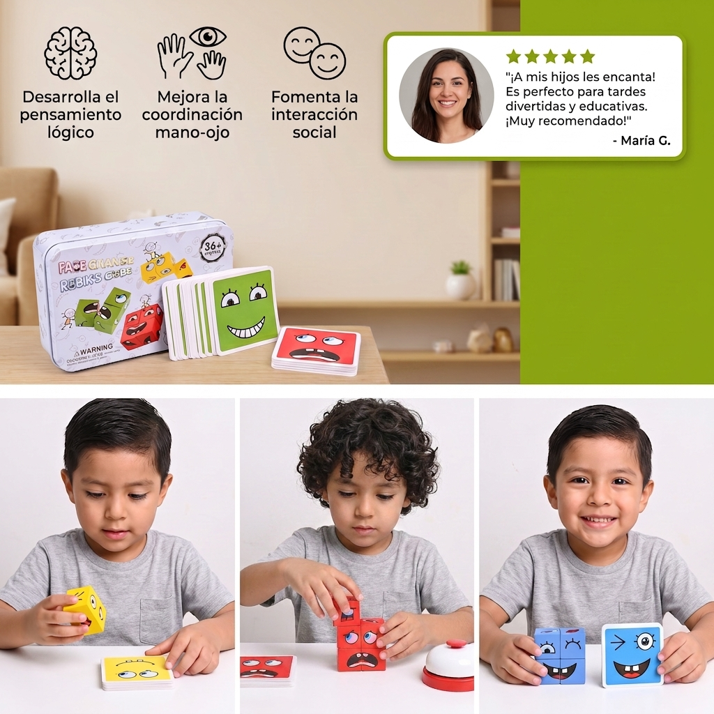 Cubo Puzzle De Caras