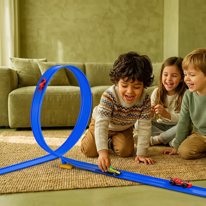 Set De Pista De Carreras Flexible Y Ajustable