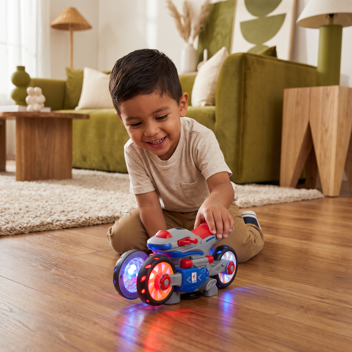Motocicleta Musical Con Luces Y Movimiento