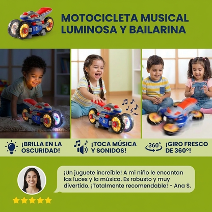 Motocicleta Musical Con Luces Y Movimiento
