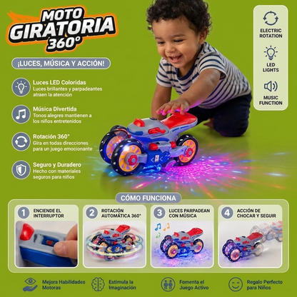 Motocicleta Musical Con Luces Y Movimiento