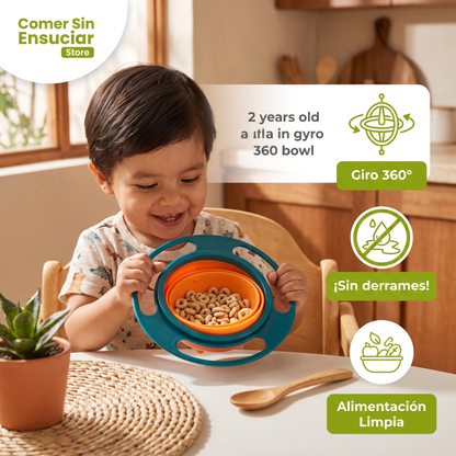 Tazón Antiderrames Para Bebés – Comer Sin Ensuciar