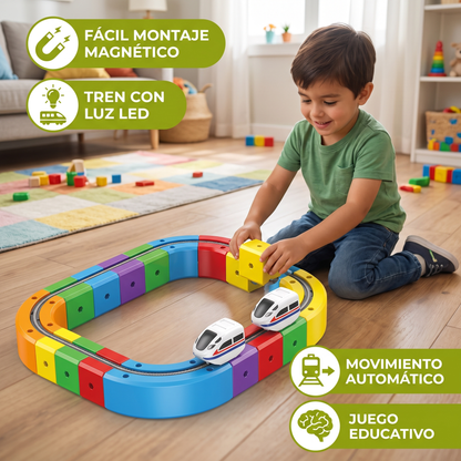 Tren Infantil De Vías De Cubos Mágicos