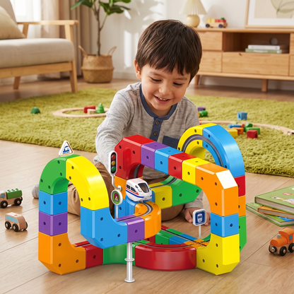 Tren Infantil De Vías De Cubos Mágicos