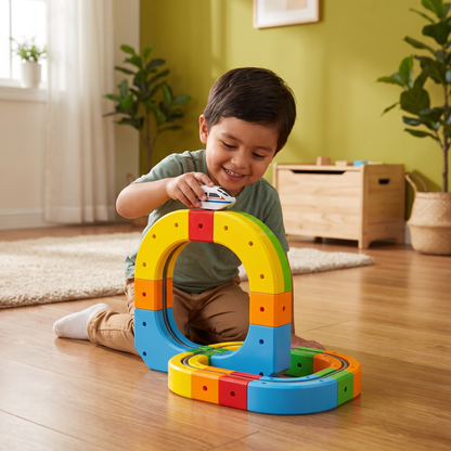 Tren Infantil De Vías De Cubos Mágicos