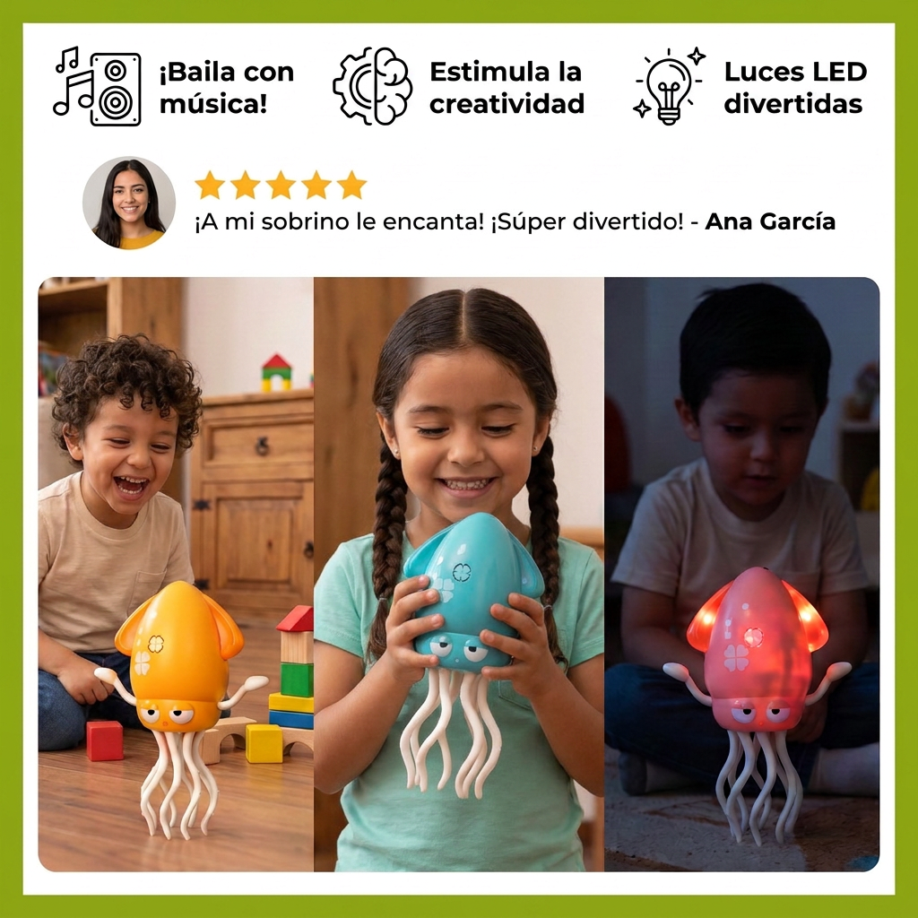 Pulpo Bailarín De Juguete Para Niños