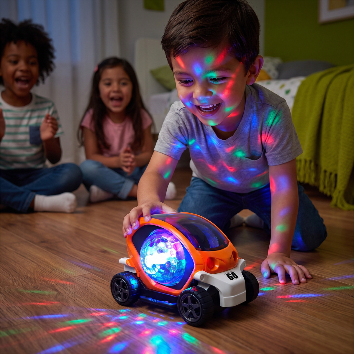 Auto De Acrobacias Musical 360° Con Luces