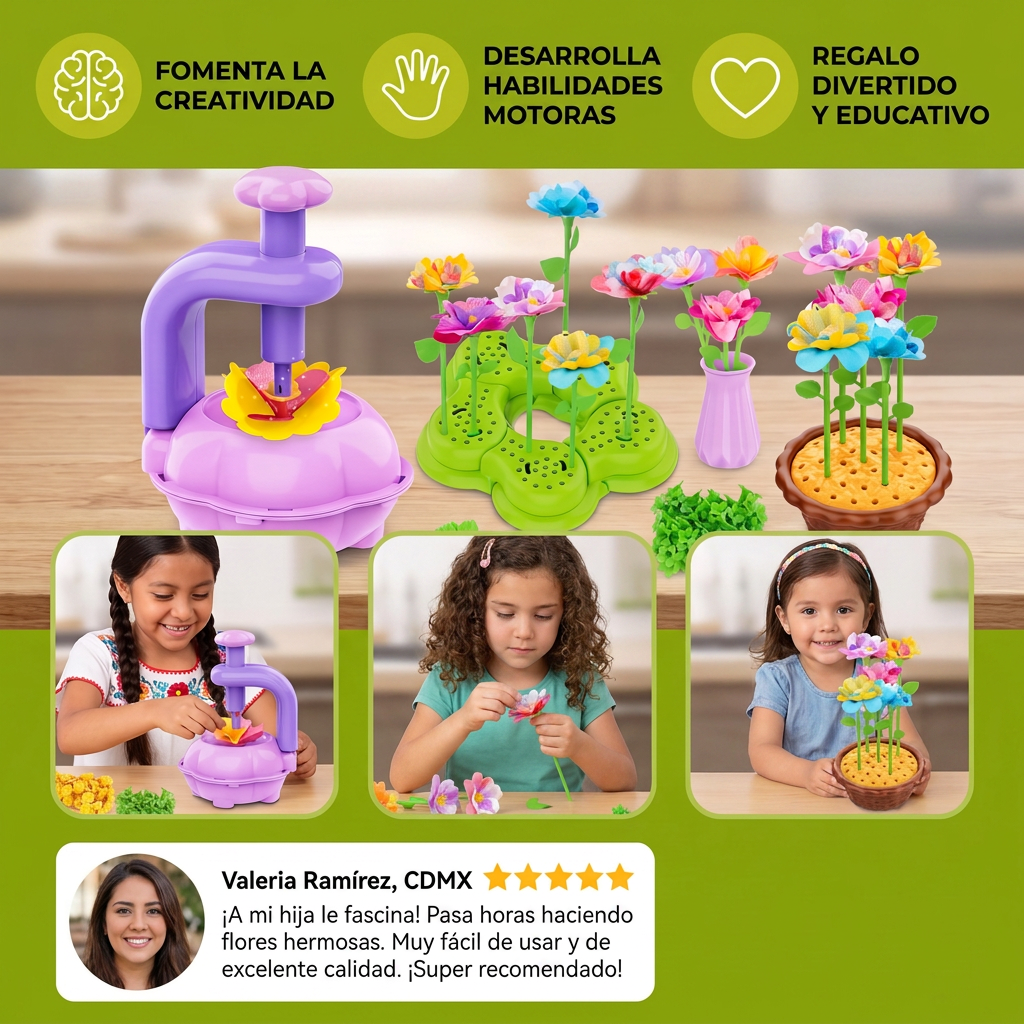 Set De Manualidades De Flores Creativas