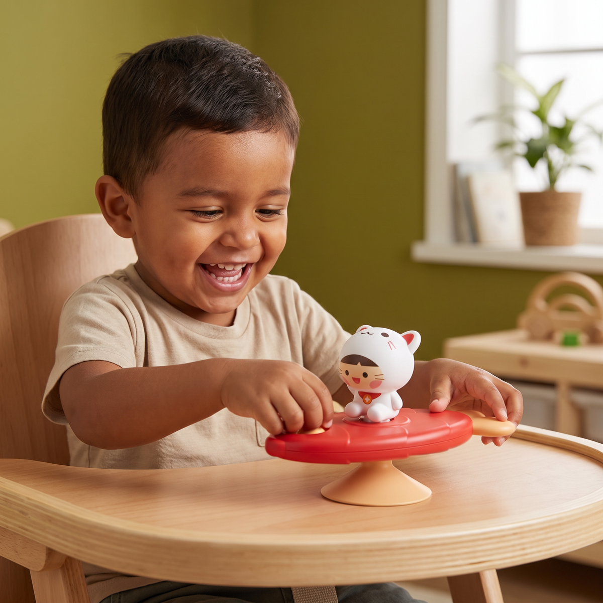 Spinner Montessori Con Ventosa – Juguete Educativo Giratorio