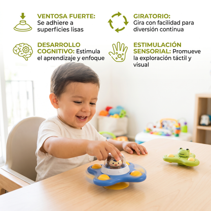 Spinner Montessori Con Ventosa – Juguete Educativo Giratorio