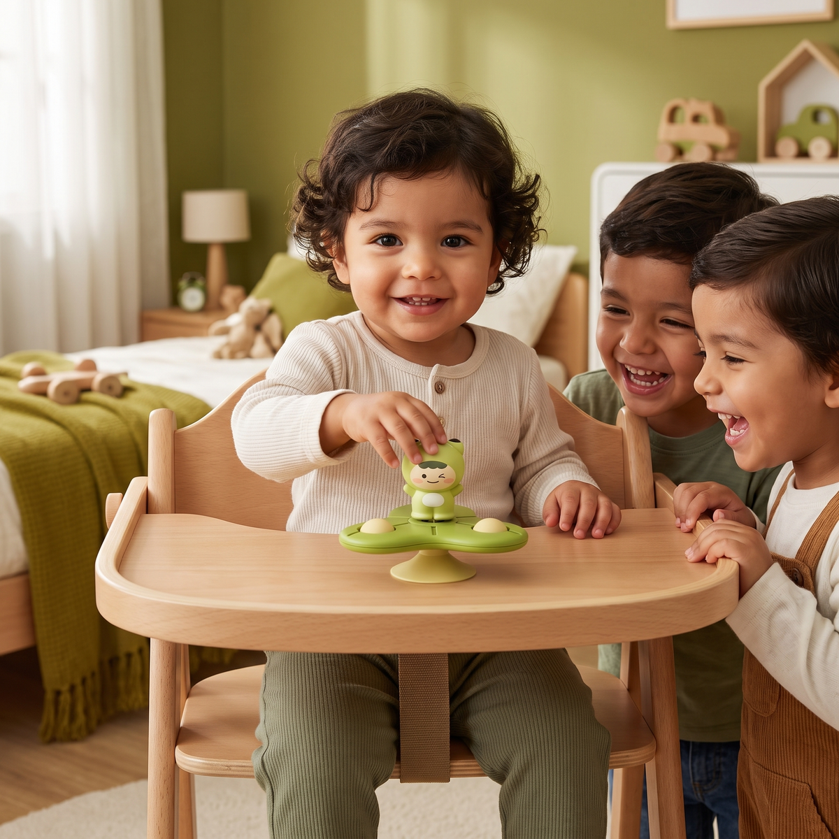Spinner Montessori Con Ventosa – Juguete Educativo Giratorio
