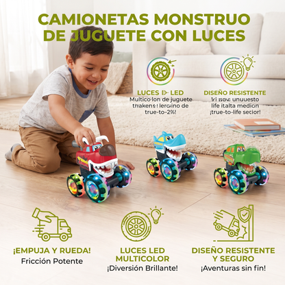 Camionetas Monstruo De Juguete Con Luces