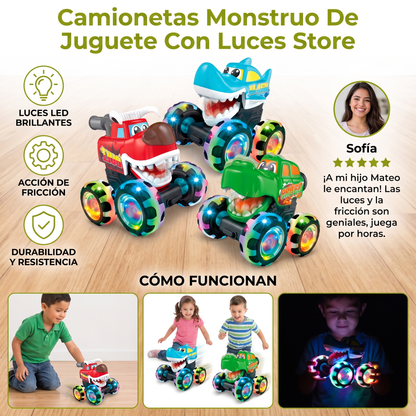 Camionetas Monstruo De Juguete Con Luces
