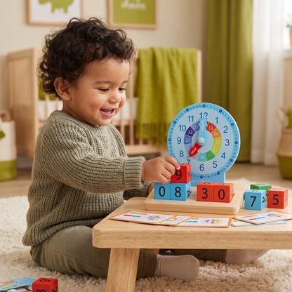 Reloj Montessori Educativo Para Aprender La Hora