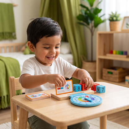 Reloj Montessori Educativo Para Aprender La Hora