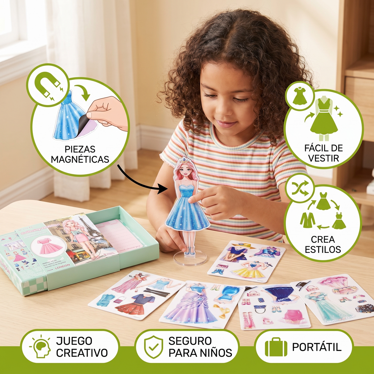 Set De Moda Magnético Para Niños