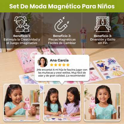 Set De Moda Magnético Para Niños