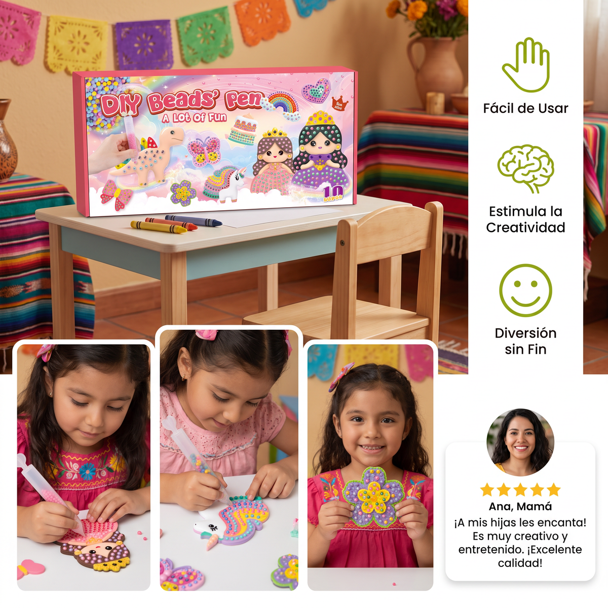 Pintura De Perlas Mágica – Set DIY Para Niños