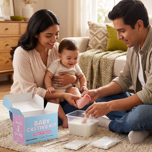 Set De Huellas De Manos Y Pies Para Bebé – Set De Recuerdo Para Recién Nacidos Y Padres
