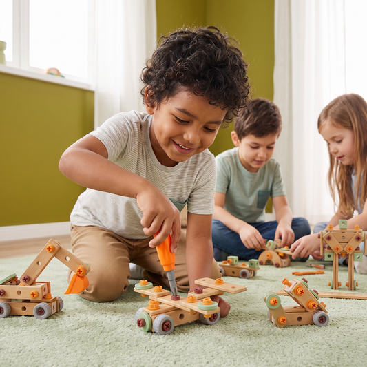 Set De Herramientas Para Niños Para Atornillar Y Construir – Juego Educativo Con Accesorios