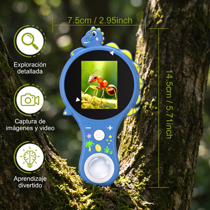 Microscopio De Video Para Niños Con Pantalla – Dispositivo Portátil De Exploración Para Pequeños Descubridores