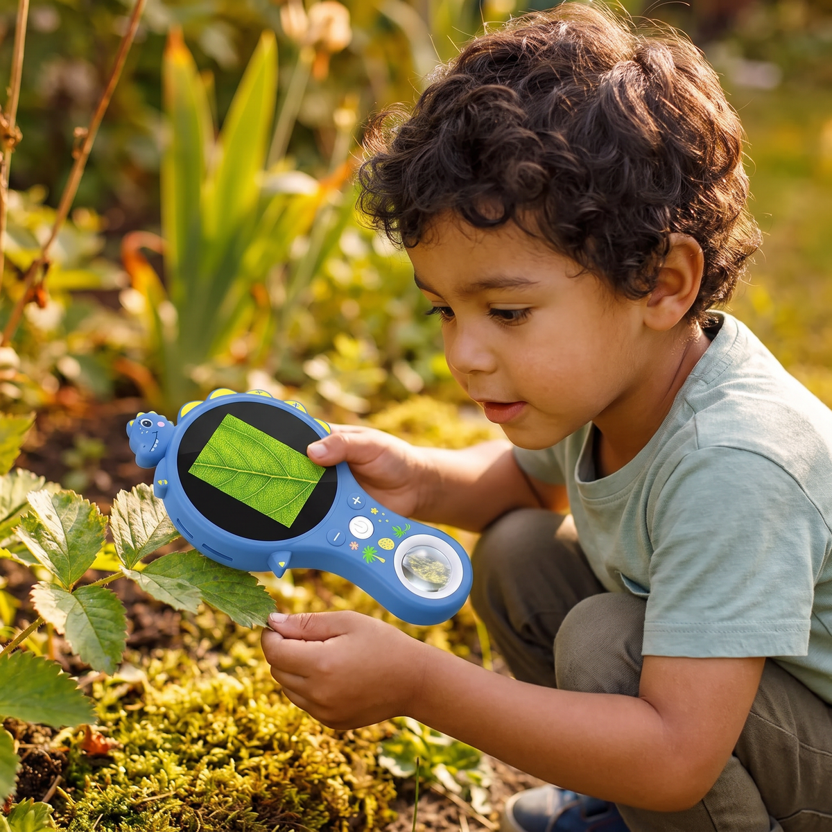 Microscopio De Video Para Niños Con Pantalla – Dispositivo Portátil De Exploración Para Pequeños Descubridores